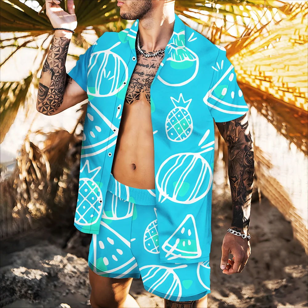 

Men's Jacket 2022 Summer 3d Printing Hot Sale High Quality Casual Shirt Cardigan Comfortable Breathable Oil Painting Top