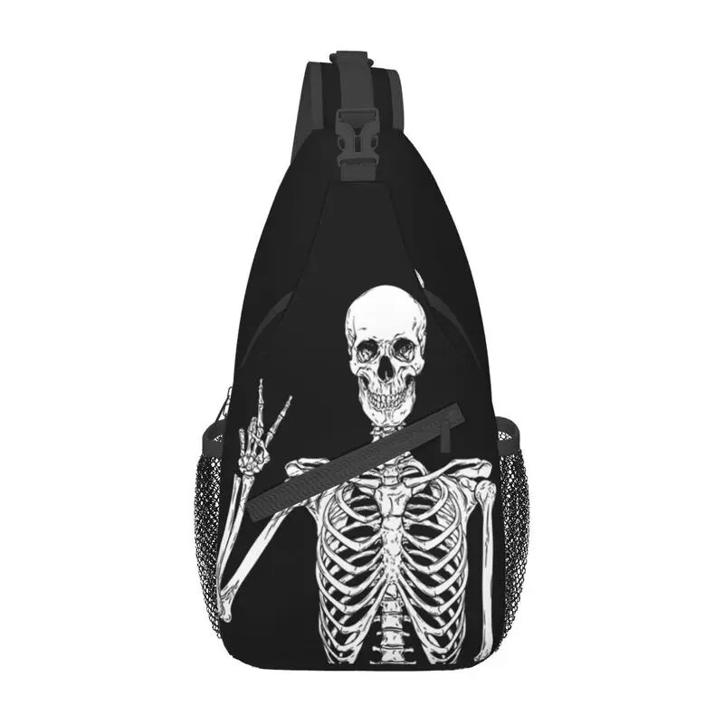 

Casual Skeleton Skull Sling Bags for Traveling Men's Funny Crossbody Chest Backpack Shoulder Daypack