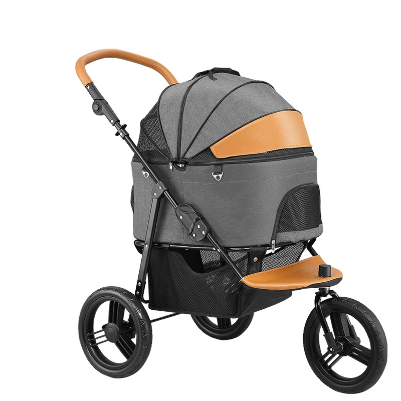 

3 Wheel Detachable Dog Stroller Foldable Pet Stroller for Medium and Large Dogs Cats Tricycle Dog Travel Bear Weight 50kg