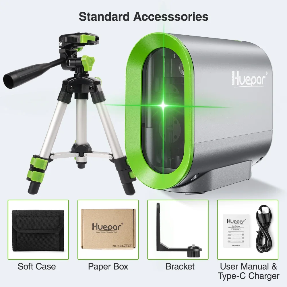 

Huepar Y011G Зеленый Лазерный Уровень