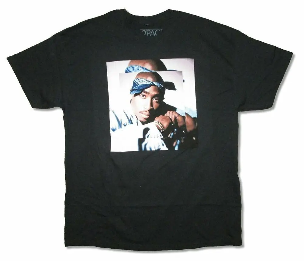 

Tupac Double Up Black T Shirt New Adult