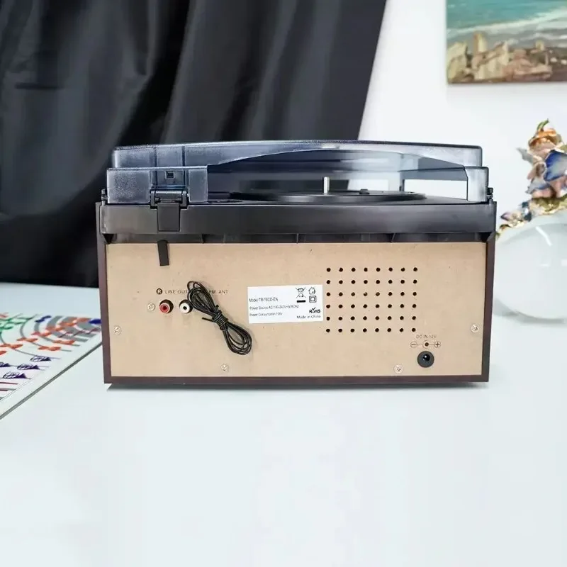 Классический деревянный CD-плеер с Bluetooth, проигрыватель виниловых пластинок, граммофон, радио (art.: 3920dbfb66673) - 3920dbfb66673