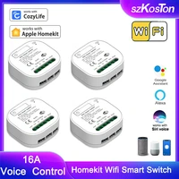 homekit wifi smart switch module diy 2 way control 16a smart switch voice control for siri alexa google home cozylife 15pcs