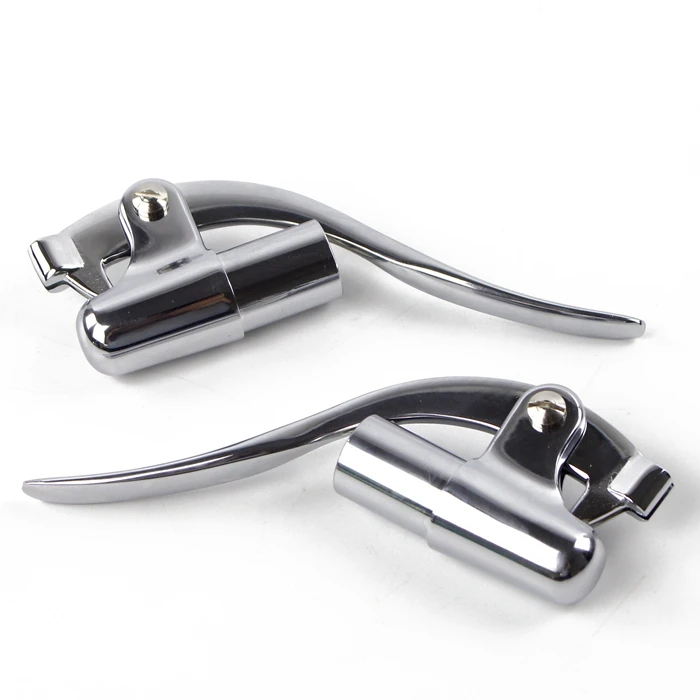 

Tech Inverted Chopper Bobber Handlebar Bar End Control Lever Chrome Brake Clutch Lever for Motorcycle