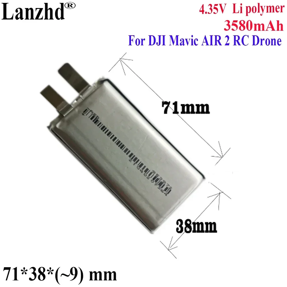 1-100 шт. Li 3 85 V Max 4 3580mAh Li-Polymer Замена 953972 903872 DIY 3S летная батарейка для дрона DJI Mavic AIR 2 RC