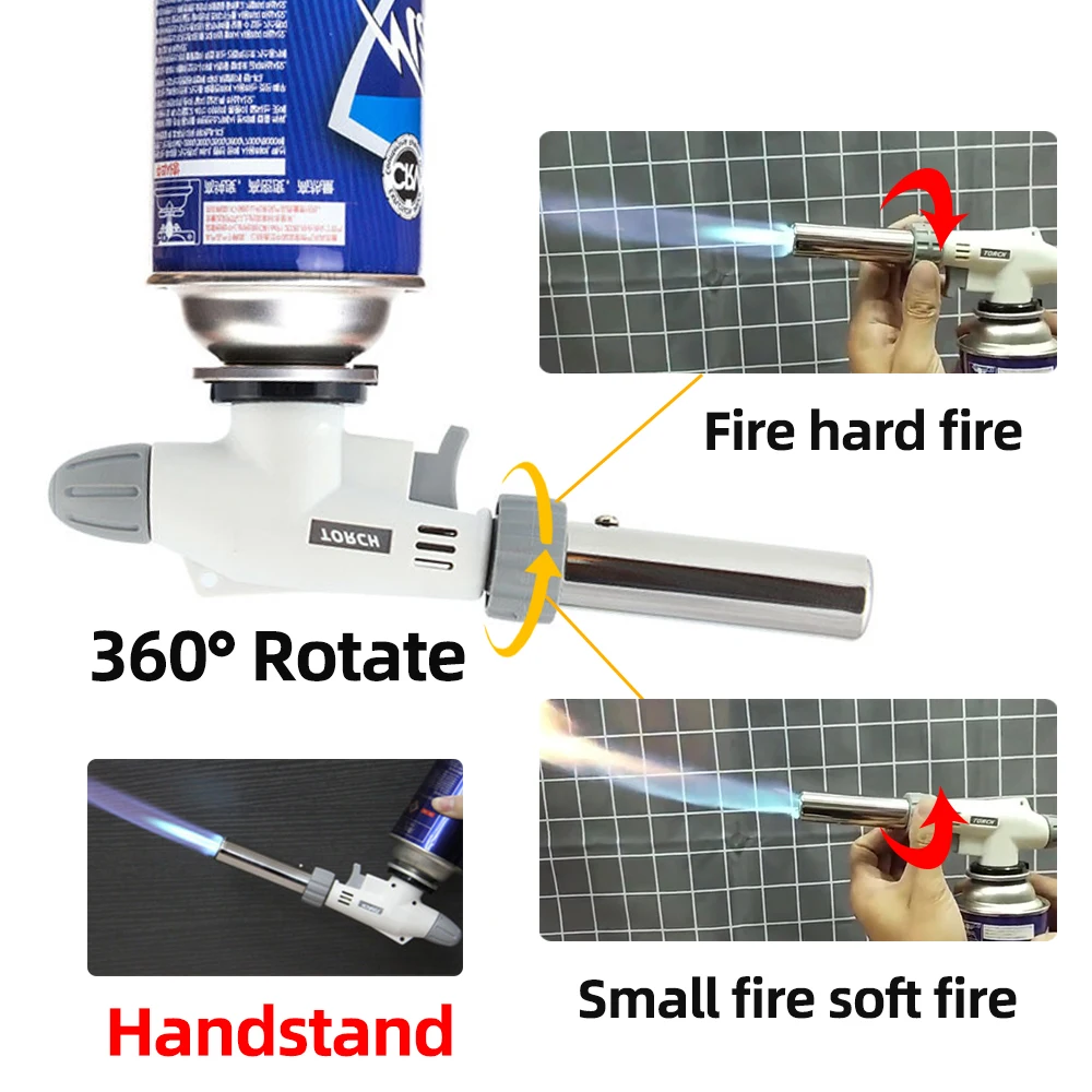 Газофонарь для приготовления пищи зажигалка с автозажиганием Бутановая