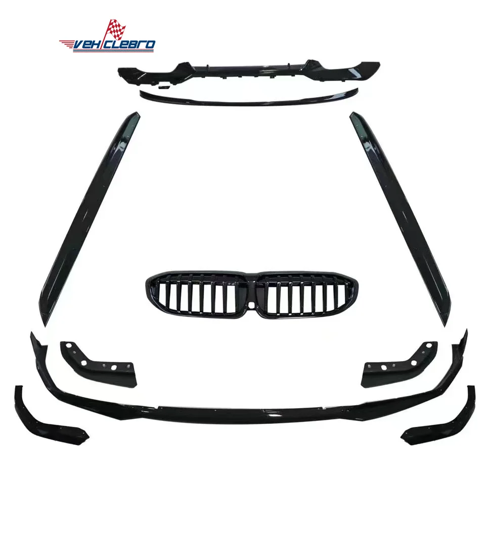 

Автомобильный комплект для BMW 3 серии G20, комплект из сухого углеродного волокна, передняя боковая юбка, задний диффузор, спойлер