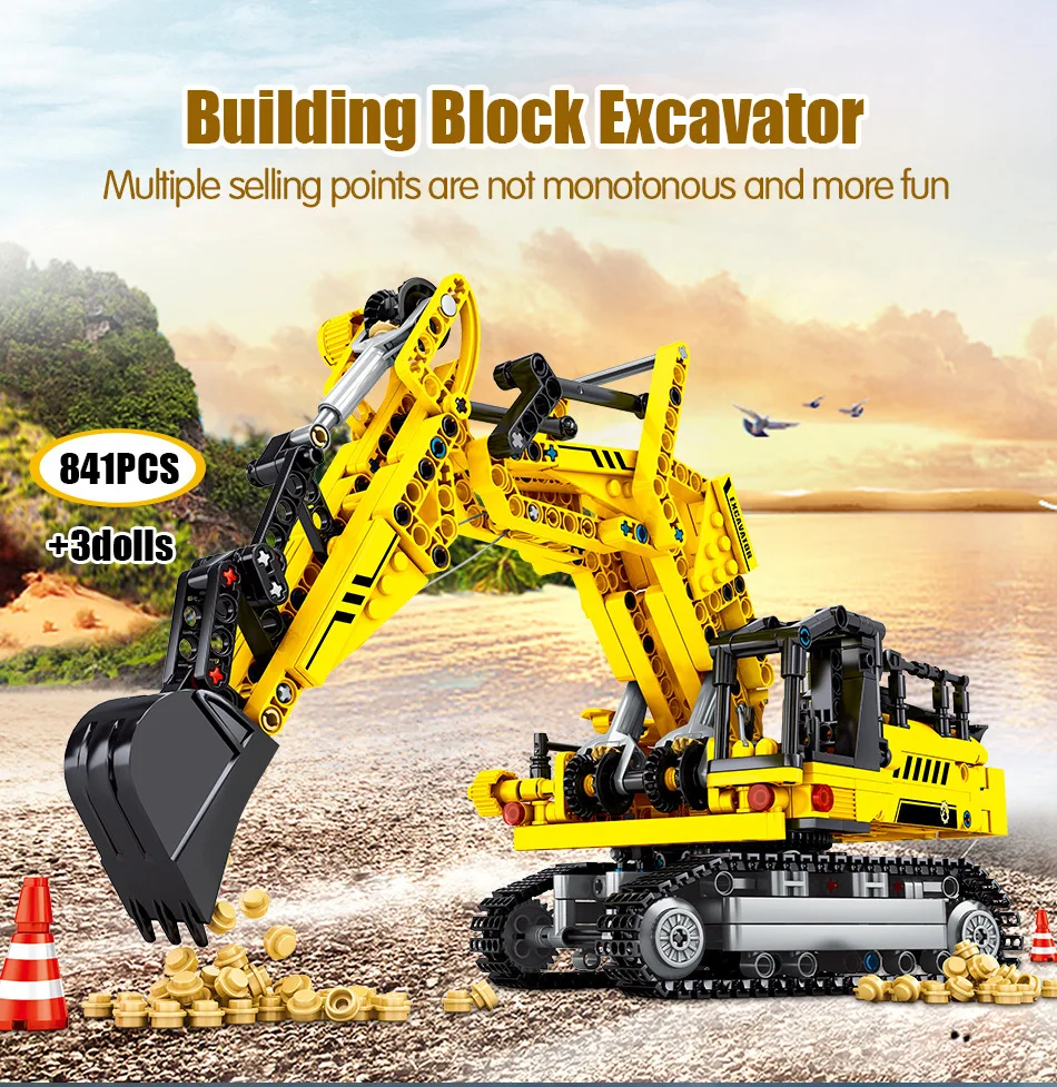 Инженерный автомобиль кран технические автомобили экскаватор строительные