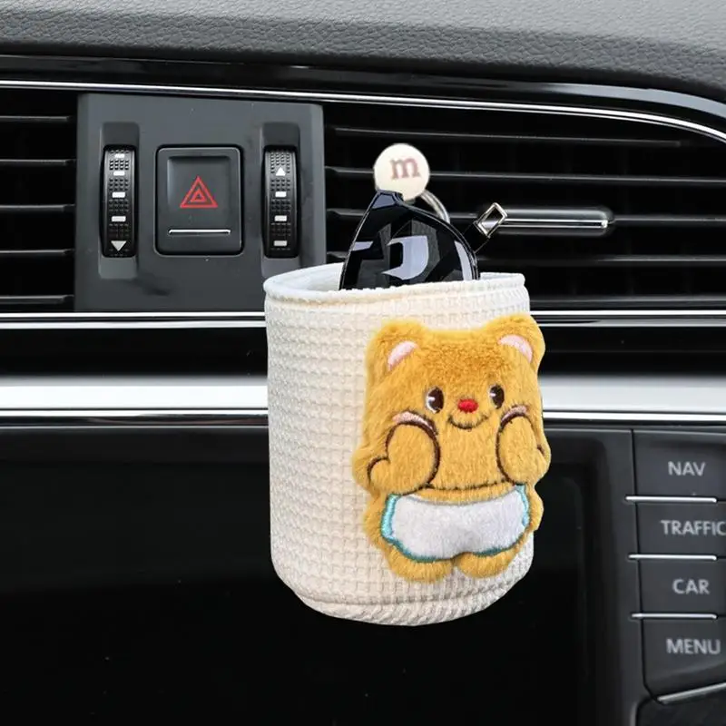 이wana torba do przechowywania wentylacji samochodowej Zawieszana z uroczymi zwierzętami Automatyczny uchwyt na telefon komórkowy Etui Samochodowy