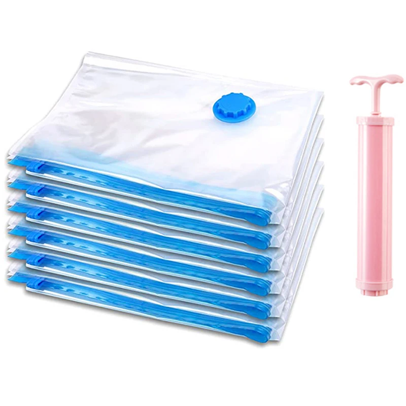 Vacuum Bag Travel Clothes Storage Bags Compression Package Organizer For Clothes Pillows Bedding Blanket More Space Save Durable