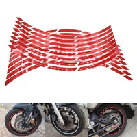 16pcs 171819reflective rim tape strips for motorcycle car wheel tire stickers motorbike auto decals