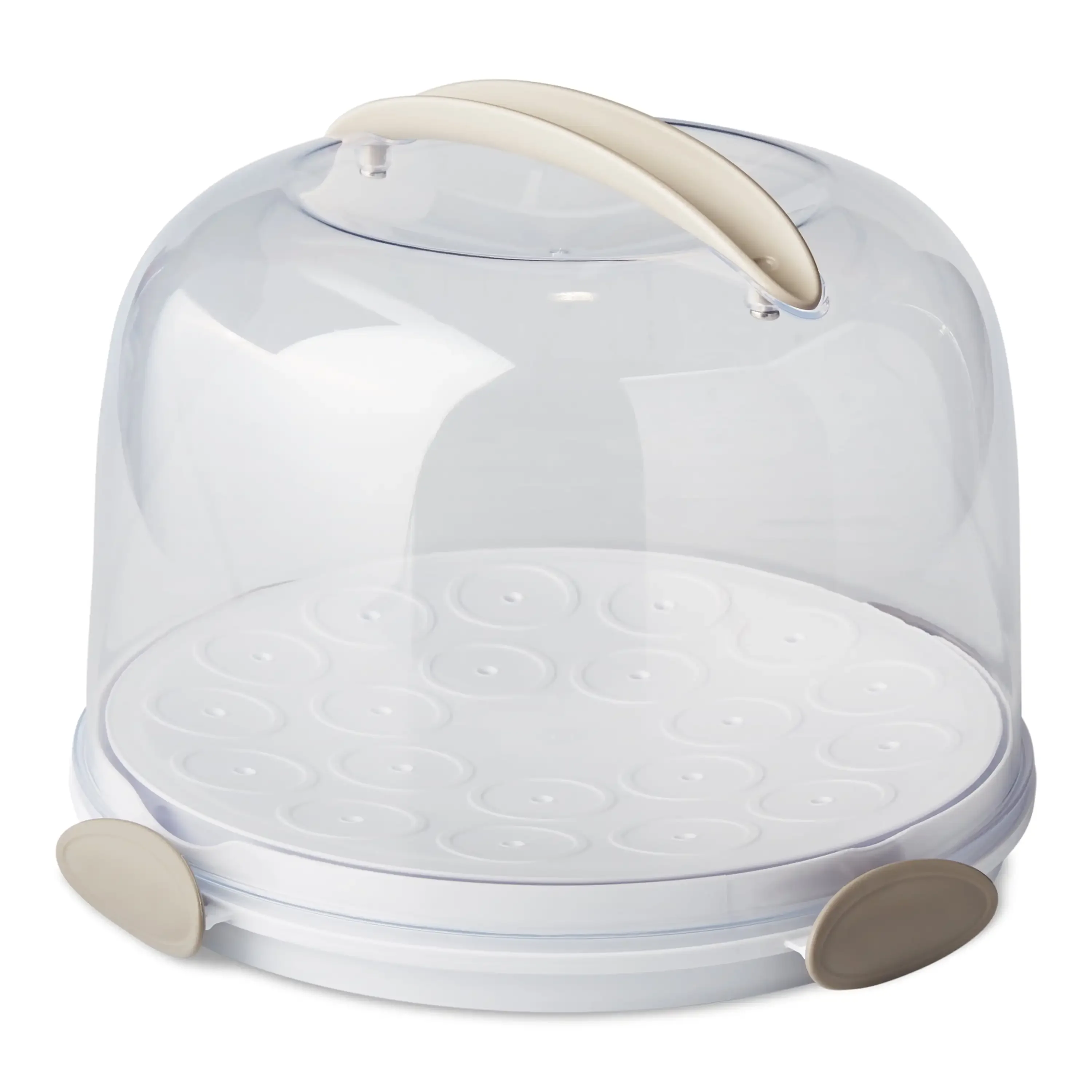 

Round Cake Carrier with Clear Plastic Cover, 13" Diameter, Dishwasher Safe cake decoration cake tools