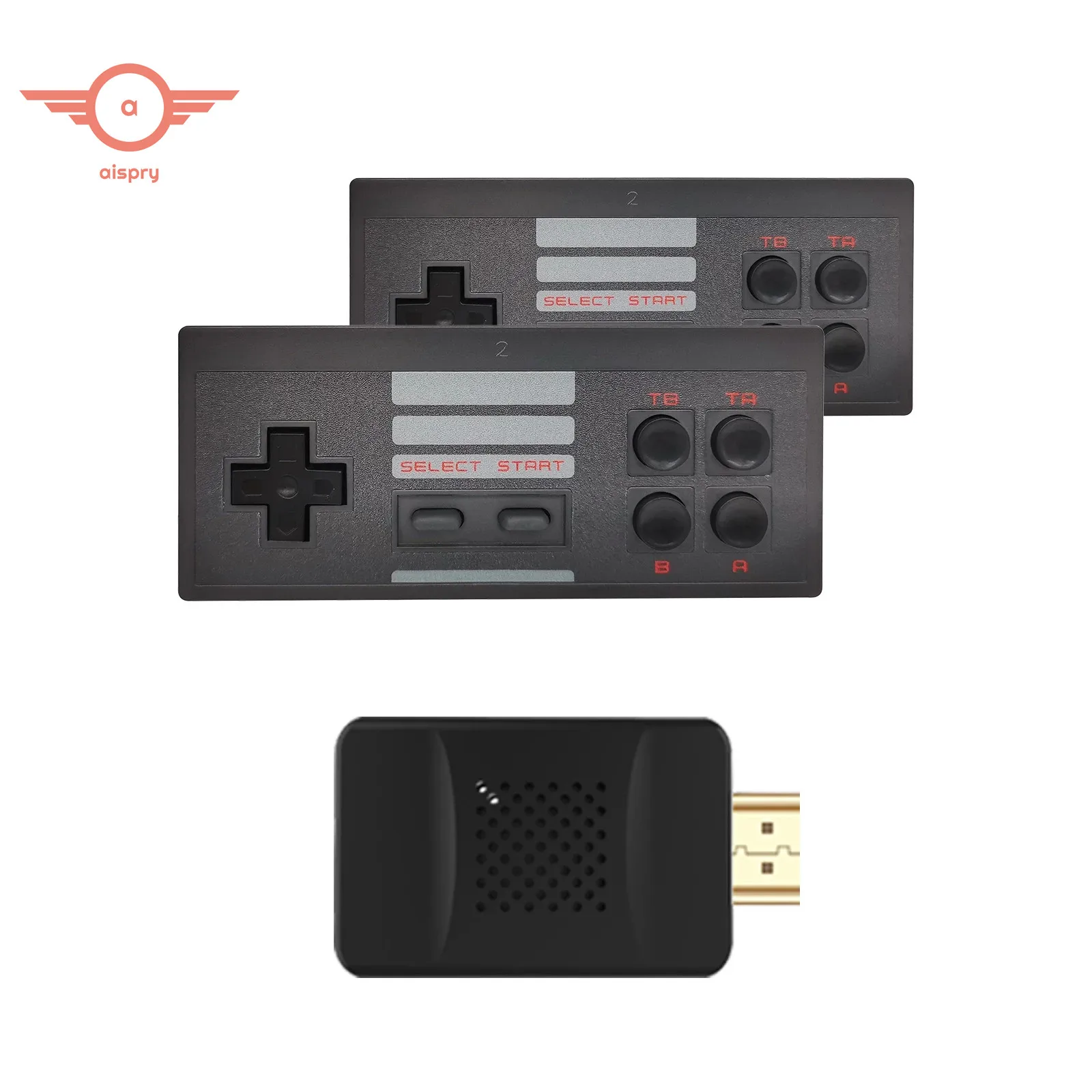 Game Stick-consola de videojuegos Y2 HD 1080P, con 1700 juegos Retro integrados, 2,4G Dual de mando inalámbrico, nuevo diseño para NES