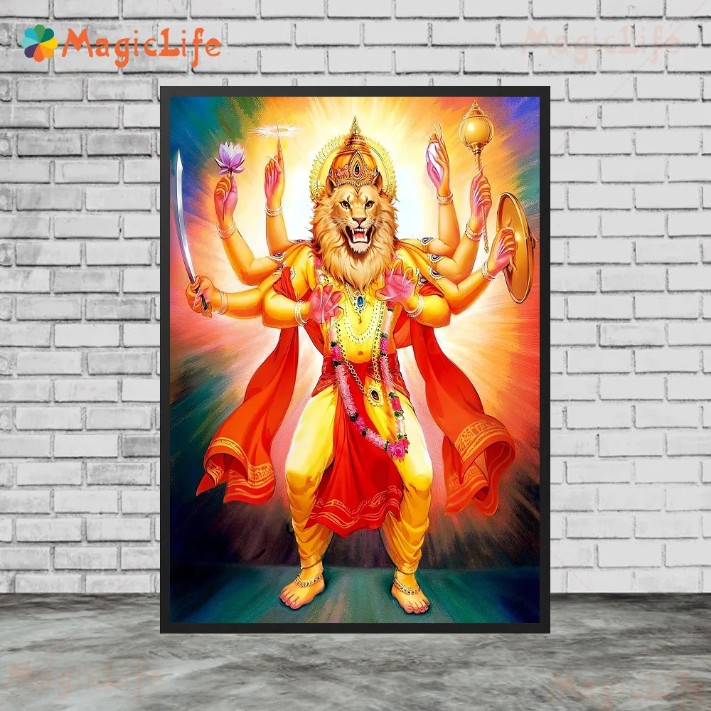 

Настенная картина Hinduism Vishnu NARASIMHA