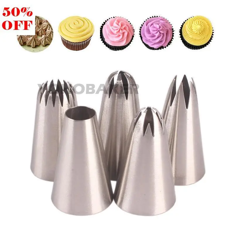 

Russian Icing Piping Pastry Nozzles For Cakes Fondant Decor Confectionery Flower Cream Nozzle Kitchen Gadgets 1M#2A#2D#2F#6B
