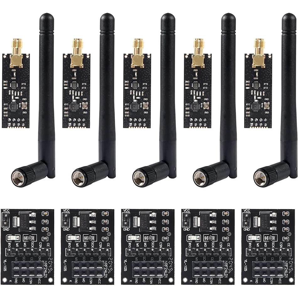 

NRF24L01 + PA + LNA радиочастотный приемопередатчик с антенной SMA 2,4 ГГц 1100m + NRF24L01 беспроводной модуль с адаптером прерывания 3,3 В регулятор