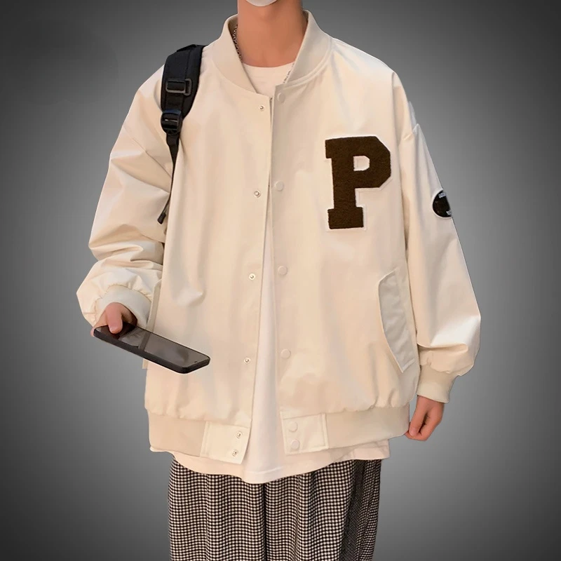 

2022 Varsity Baseball Bomber Jacket Men Spring Hip Hop Harajuku Letter Print Jackets Fashion Streetwear Men Unisex College Coats