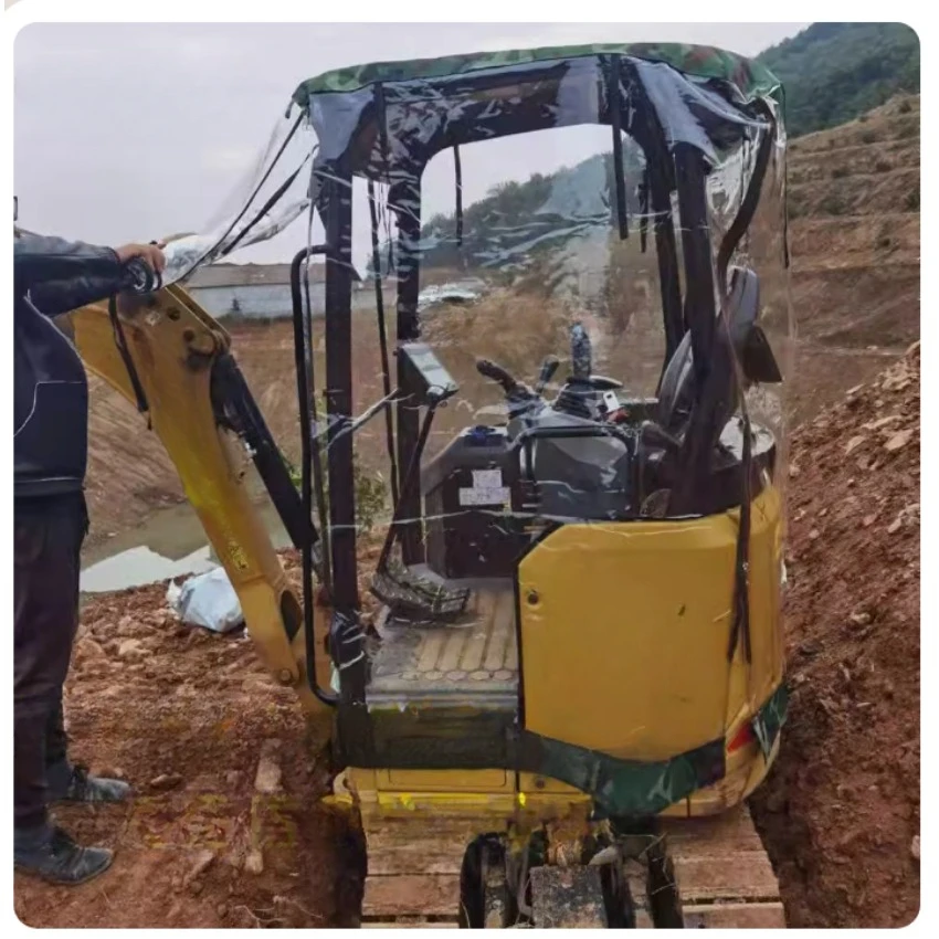 Чехол для мини-экскаватора теплый тент утолщенный ПВХ ветрозащитный фитинг