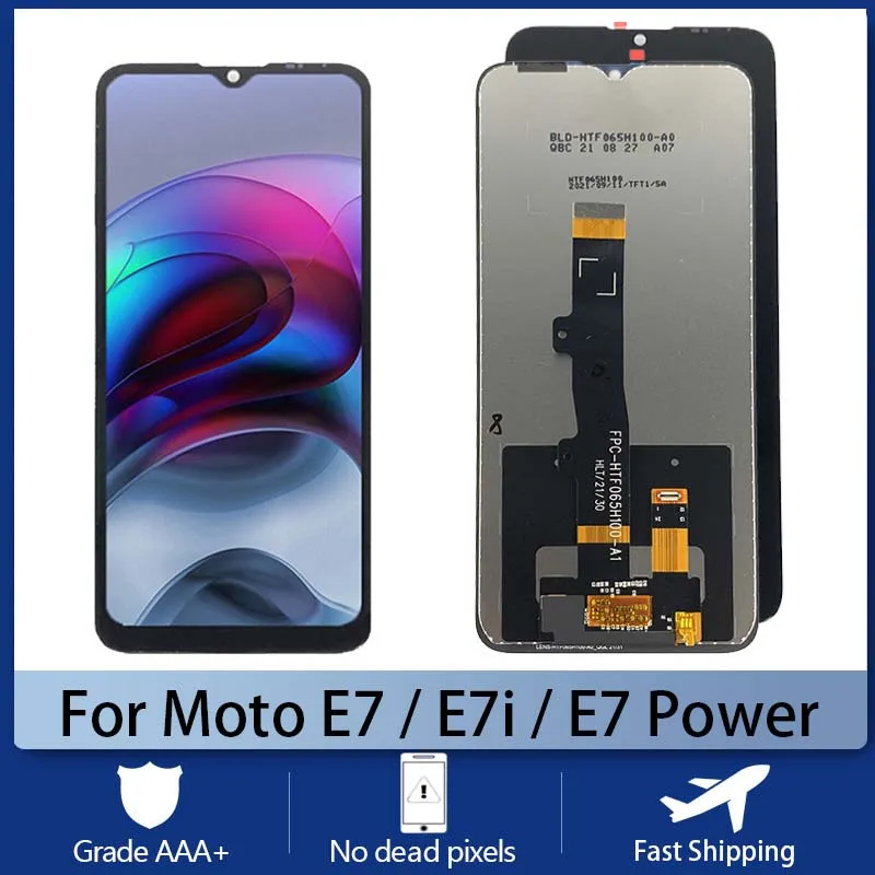 Оригинальный сенсорный экран для Motorola Moto E7 E7 Power Мобильный телефон Screen Tela LCD дисплей E7I дигитайзер в сборе Замена