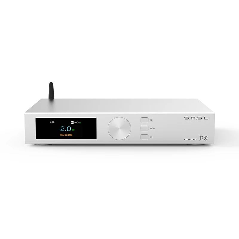 Декодер SMSL D400ES MQA и MQA-CD ЦАП DSD512 ES9039MSPRO чип XMOS XU316 PCM 32 бит/768 кГц JAS HI-Res