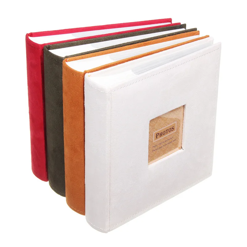 

6 Inch Photo Album 200 Pictures Storage Scrapbooking Holds Photos Slip In Memo Family Memory Notebook Wedding Album Book 4 Color