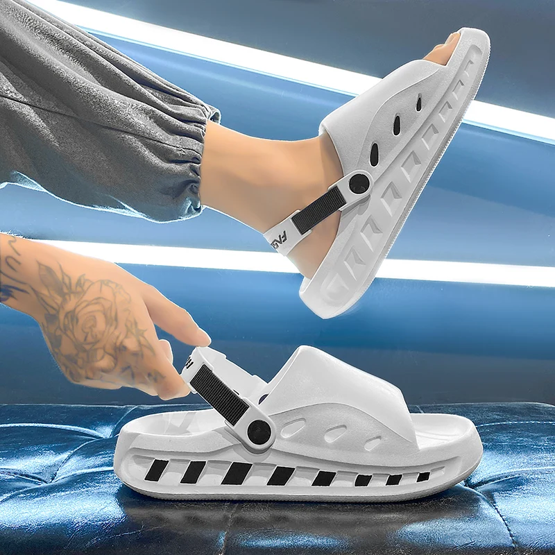 Мужские летние босоножки повседневные дизайнерские шлепанцы для мальчиков