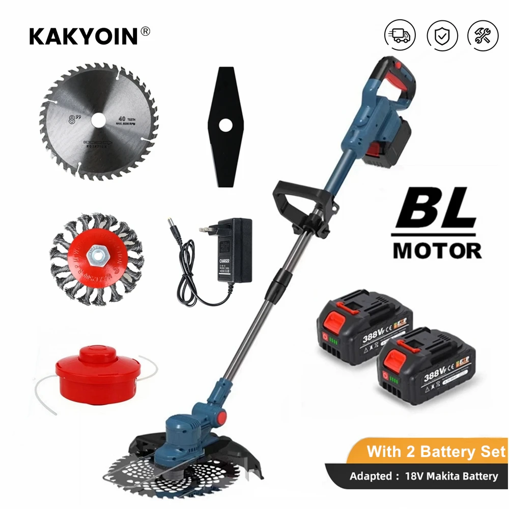 

Kakyoin Беспроводная газонокосилка с двумя аккумуляторами