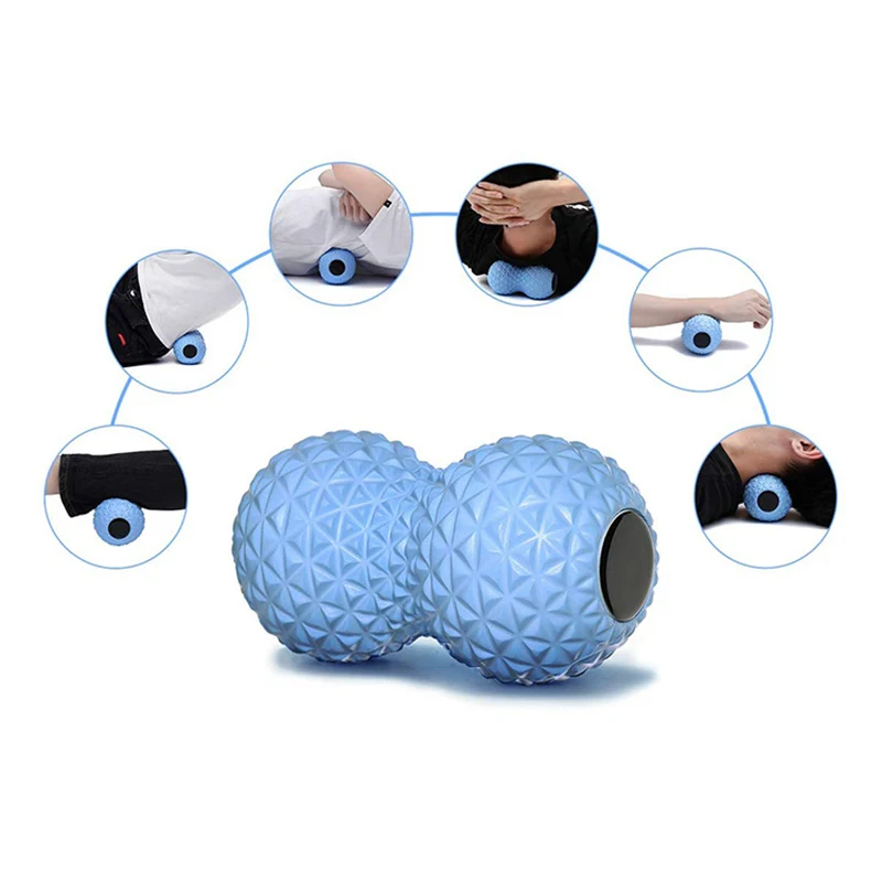 

Массажный шар из ЭВА в форме арахиса для акупунктуры шейного позвонка, расслабления спины и ног, йоги, фитнеса, вспомогательный Массажер для физиотерапии