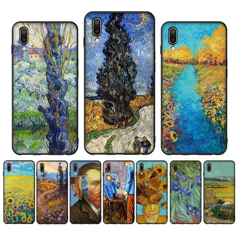 

Van Gogh Oil Painting Phone Case for Vivo Y91C Y11 17 19 17 67 81 Oppo A9 2020 Realme c3
