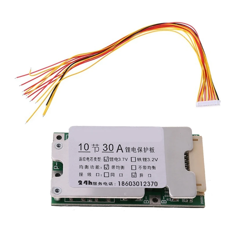 

10S 30A 36V Li-ion Lithium Battery Charge Board 18650 with Protection Balancer PCM 10S BMS Balance Charging Circuit Board