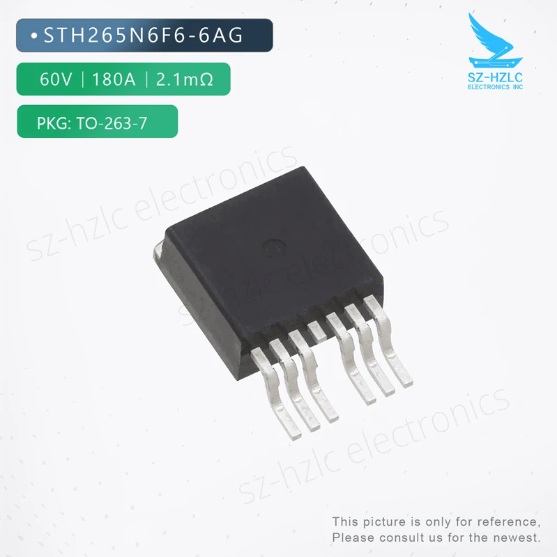 Электронные детали, оригинальный новый ic Мощный транзистор Mosfet STH265N6F6-6AG 60V 180A 2,1 mohm, компоненты IC, чипы MOSFET