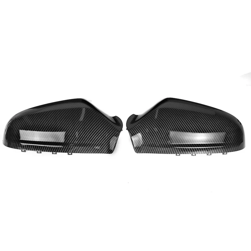 

1 pair Carbon Fiber Look Car Side Door Wing Rear Mirror Cover Rearview Mirror Cover For Opel For Vauxhall For Astra H 2004-2013