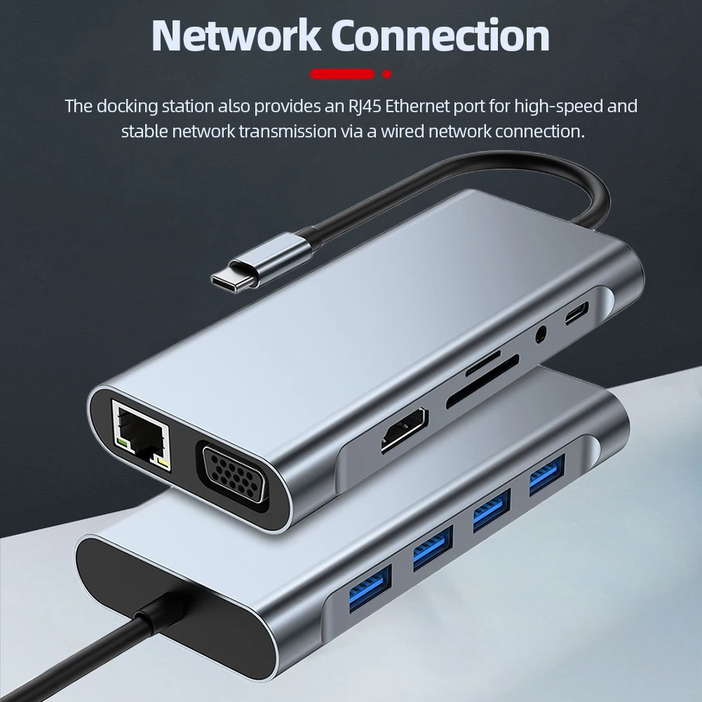 

HDMI-совместимая док-станция для чтения карт VGA со скоростью передачи Гбит/с