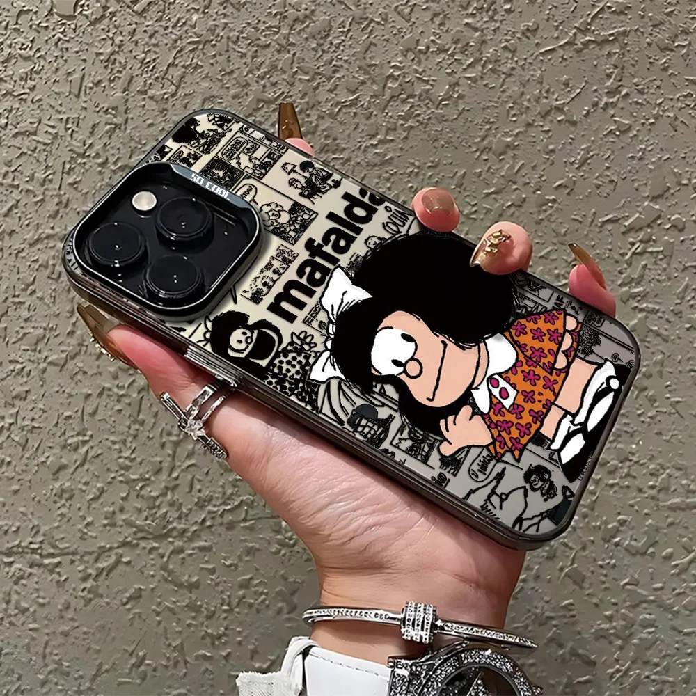 Чехол для телефона Cute Disneys M-Mafaldas Girl Xiaomi Redmi Note 7 8 9 9S 10 11 12 13 14 Pro Plus 4G 5G матовая задняя