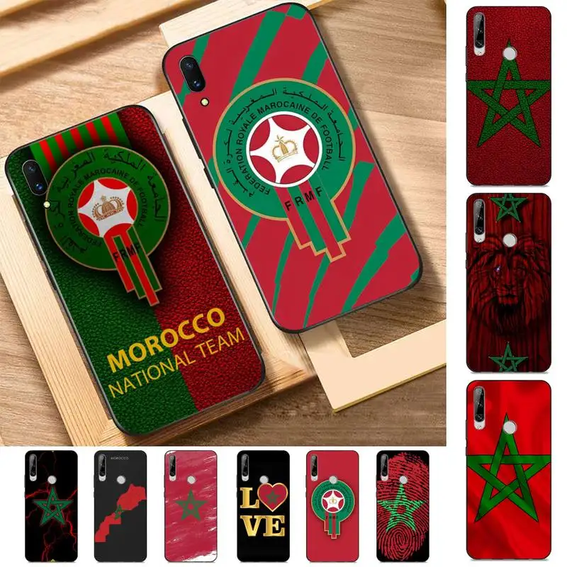 

Morocco Flag Phone Case for Huawei Y 6 9 7 5 8s prime 2019 2018 enjoy 7 plus