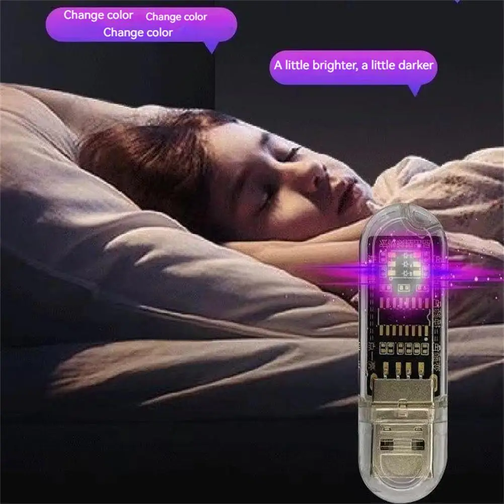 

Светодиодный атмосферный светильник, миниатюрный сценический прикроватный светильник с голосовой активацией и Цветной подсветкой, с изме...