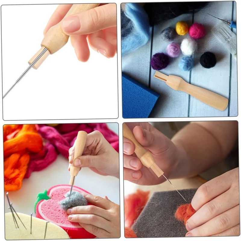 16 шт. забавный инструмент иглы для валяния ручки игла набор ручек дырокол
