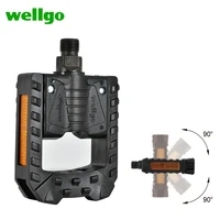 new wellgo f178 folding bicycle pedals mtb mountain bmx bike folded pedal parts riding cheap accessories cycling wear resistant