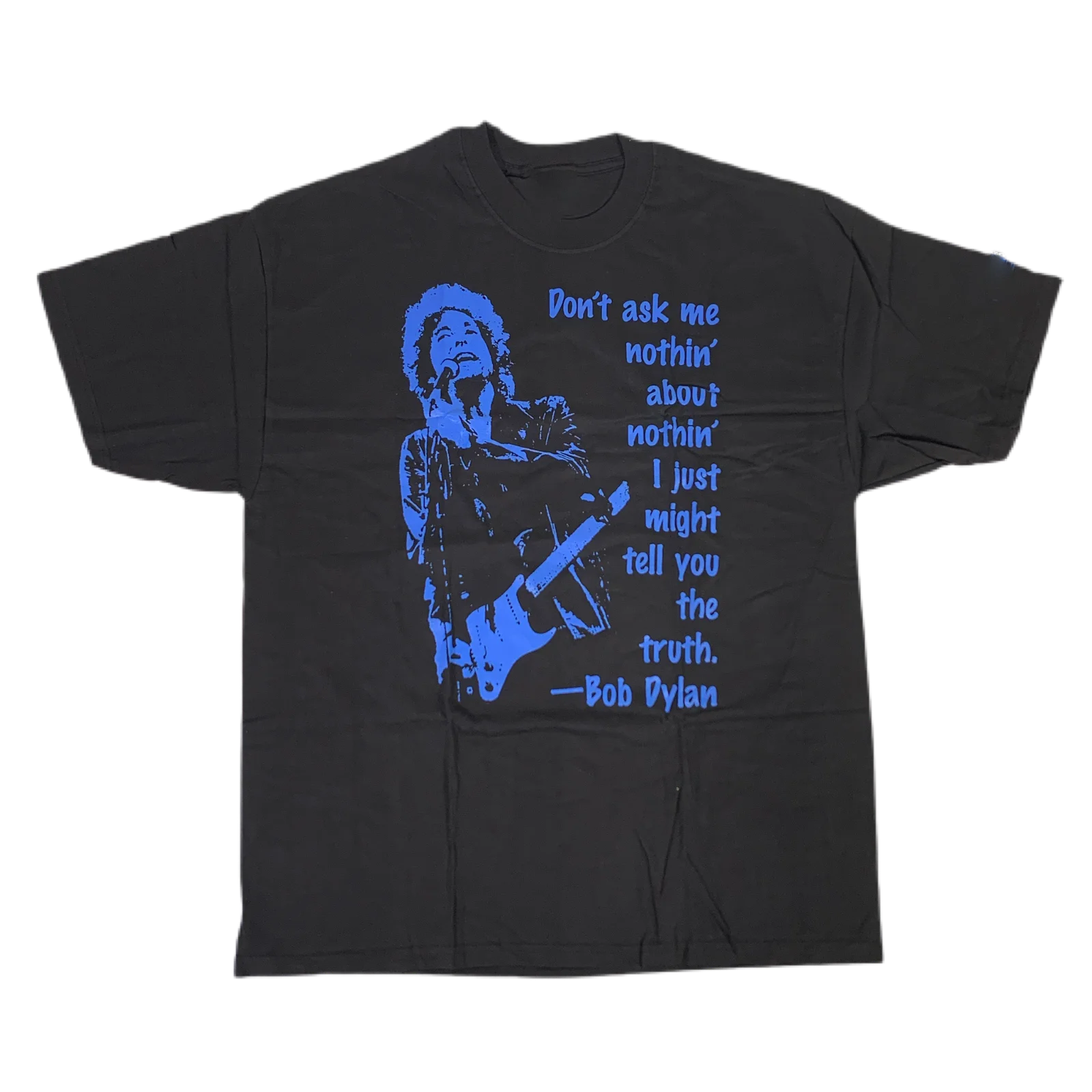 

Bob Dylan On The Tracks Zine Vintage T-Shirt Tee Shirts