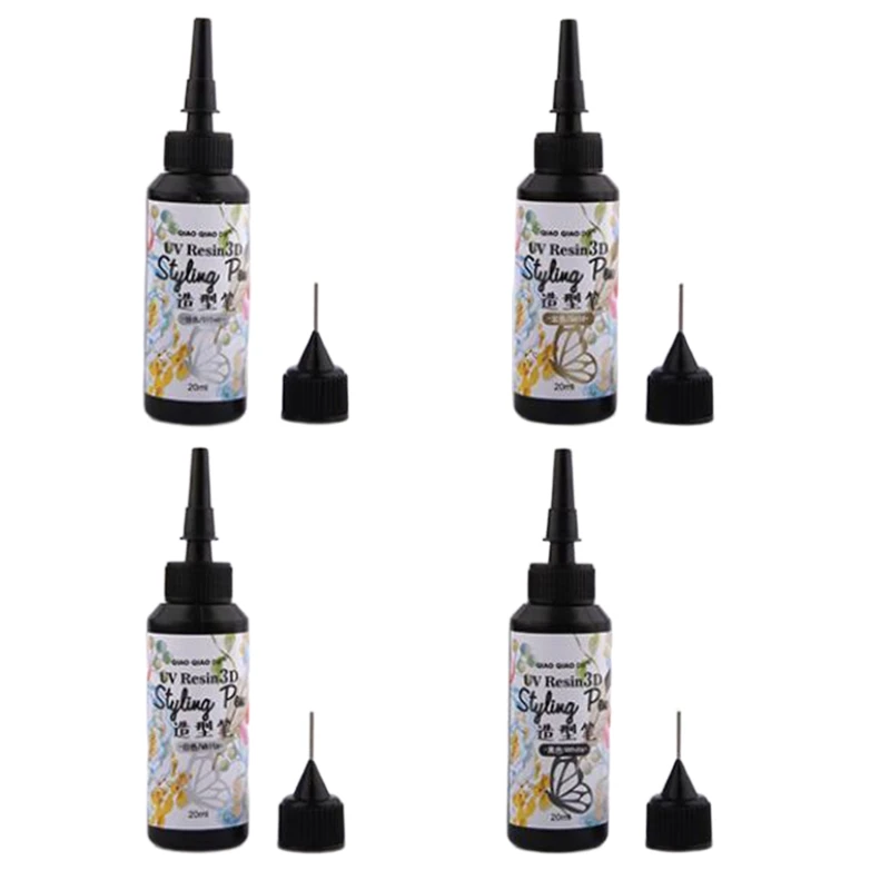 

20ml UV Resin 3D Styling Pen Curing Glue Epoxy DIY Crafts Jewelry Making Accessory