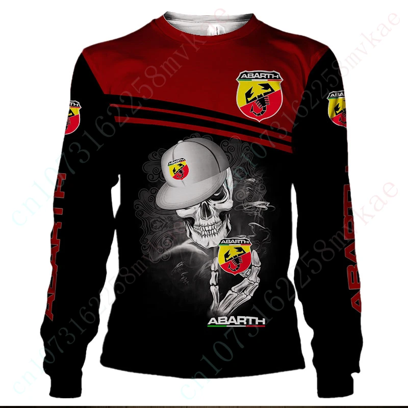 

Abarth Unisex Clothing Casual T Shirt For Men Women Breathable O Neck Long Sleeve Top 3D Printing Sweatshirt Anime T-shirts