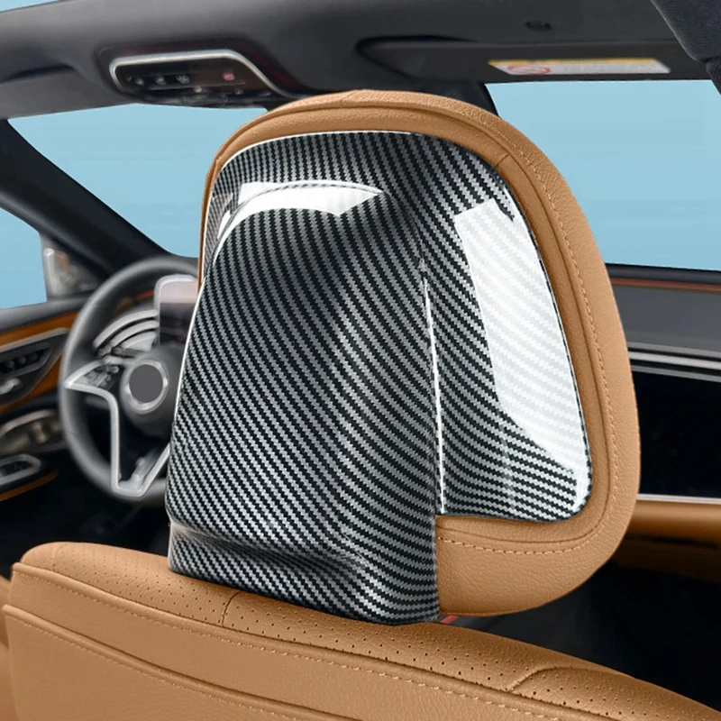 6 шт./компл. салон автомобиля переднее сиденье подголовник панель защитная крышка