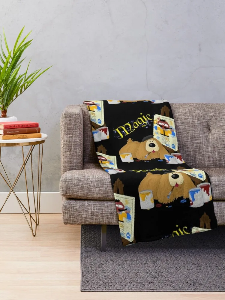 Одеяло с каракулями Dougal волосатые одеяла полярного цвета