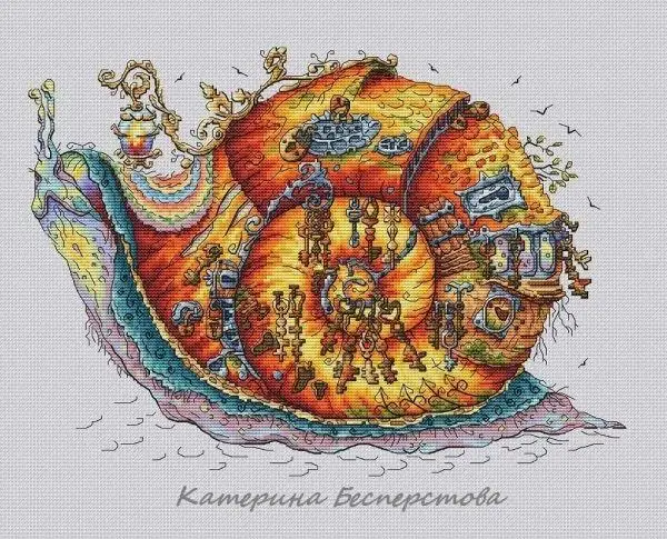 Набор для вышивки Улитка 44-34 предмета 14 карат