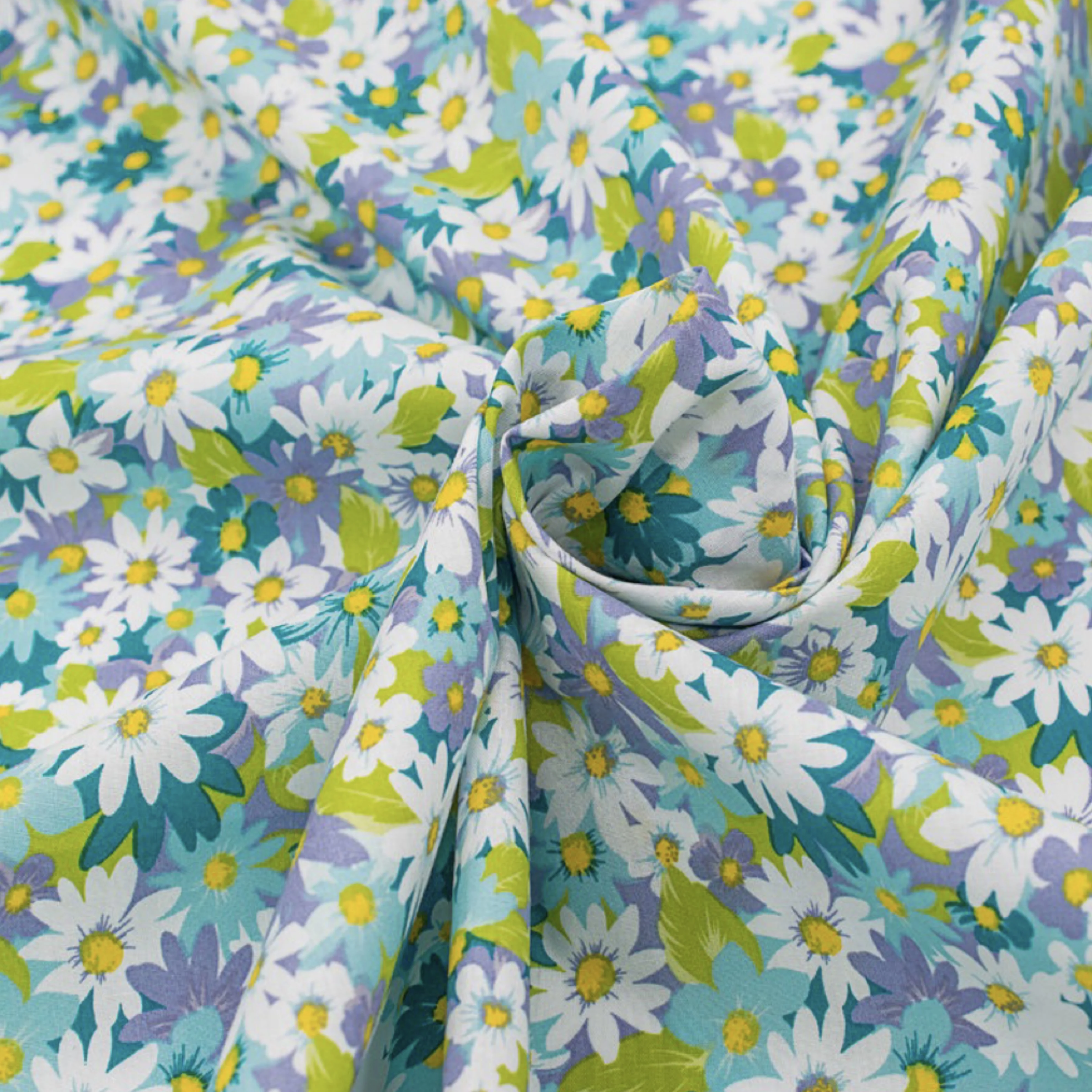 Monet подсолнуховый узор 100% хлопок 40S свобода ткани цифровой печати для шитья