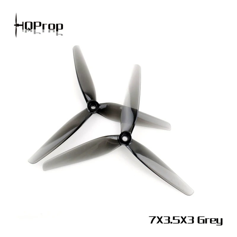2 пары 3-лопастной пропеллер HQPROP 7X3.5X3 7035 для радиоуправляемых FPV-гоночных дронов