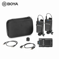boya by wm4 pro k2 mini mic lapel lavalier wireless microphone with smartphones dslr cameras camcorders