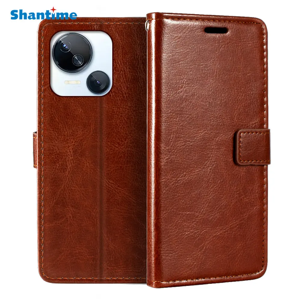 

Case For Tecno Spark 10 5G Wallet Premium PU Magnetic Flip Case Cover With Card Holder And Kickstand For Tecno Spark 10 5G