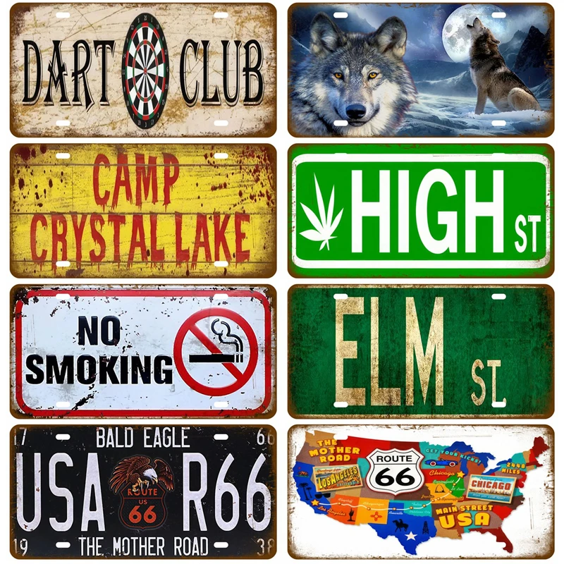 Автозапчасти в стиле ретро винтажный жестяной знак металлический плакат для