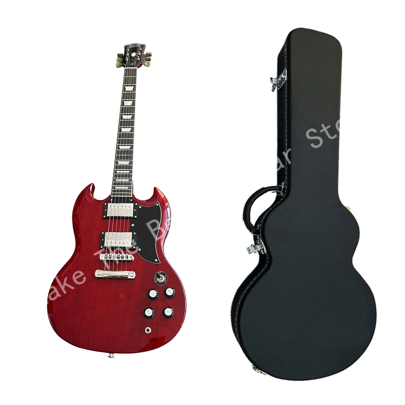 

Classic SG electric guitar, quality small eye bridge, quality assurance, professional level, free door-to-door delivery.